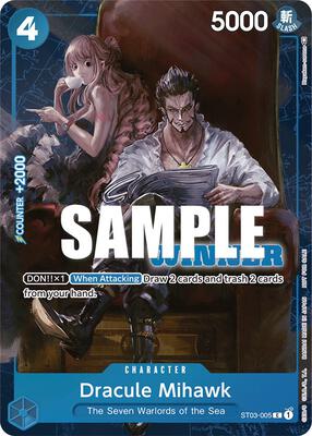 Dracule Mihawk (Winner Pack Vol. 4) card from One Piece Promotion Cards