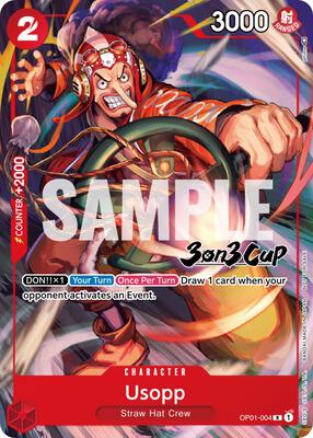 Usopp (3-on-3 Cup) [Participant] card from One Piece Promotion Cards