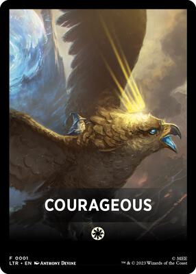 Courageous Theme Card card from Universes Beyond: The Lord of the Rings: Tales of Middle-earth