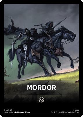 Mordor Theme Card card from Universes Beyond: The Lord of the Rings: Tales of Middle-earth