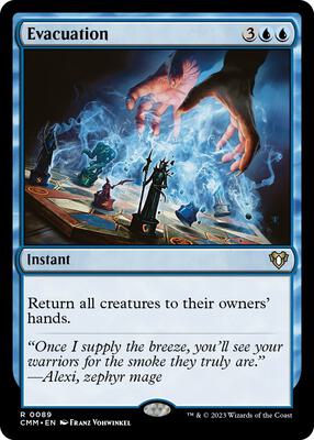 Evacuation card from Commander Masters