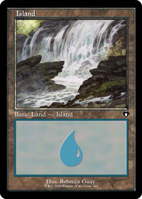 Island (441) (Retro Frame) card from Commander Masters