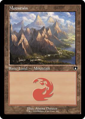 Mountain (446) (Retro Frame) card from Commander Masters