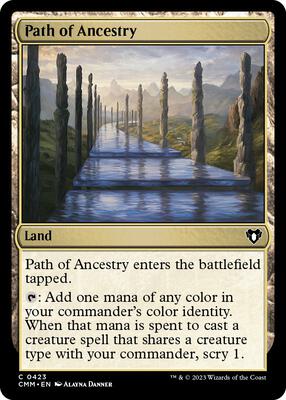 Path of Ancestry card from Commander Masters