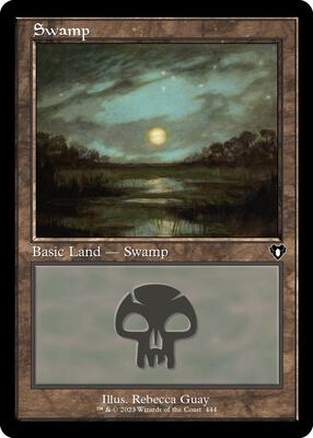 Swamp (444) (Retro Frame) card from Commander Masters