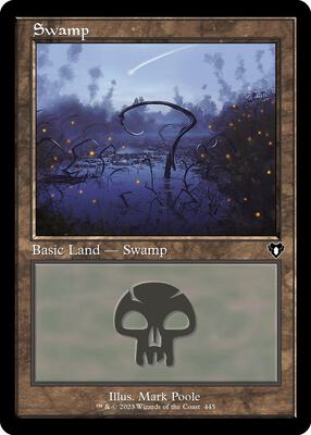 Swamp (445) (Retro Frame) card from Commander Masters