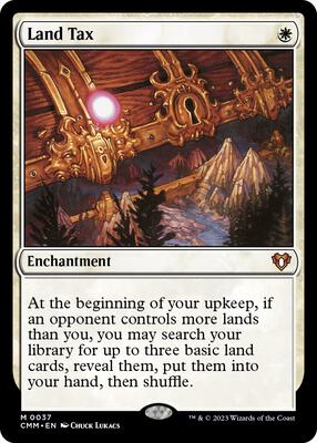 Land Tax card from Commander Masters