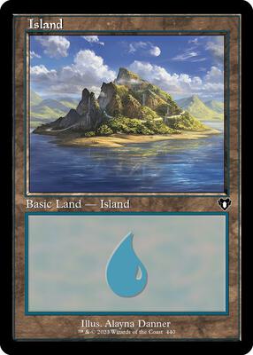 Island (440) (Retro Frame) card from Commander Masters