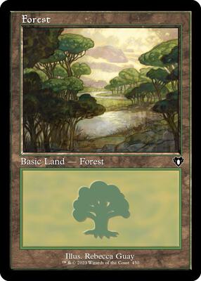 Forest (450) (Retro Frame) card from Commander Masters