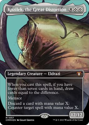 Kozilek, the Great Distortion (Textured Foil) card from Commander Masters