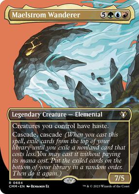 Maelstrom Wanderer (Borderless) card from Commander Masters