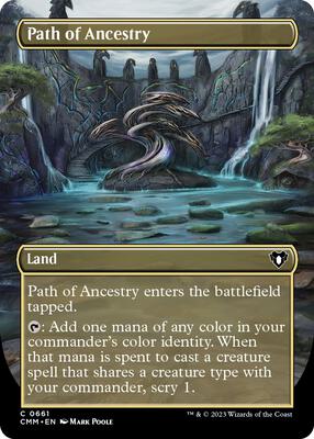 Path of Ancestry (Borderless) card from Commander Masters