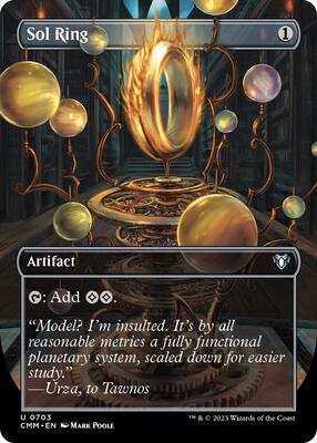 Sol Ring (Borderless) card from Commander Masters