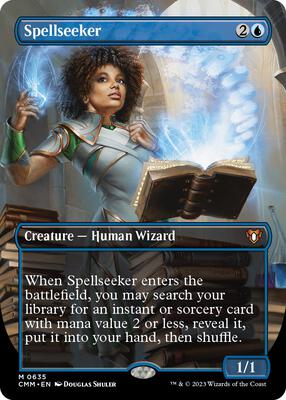 Spellseeker (Borderless) card from Commander Masters