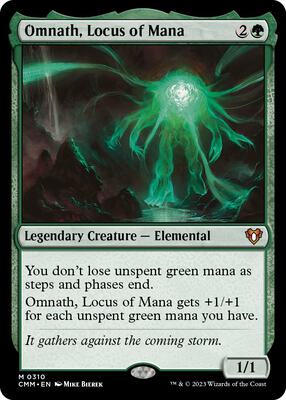 Omnath, Locus of Mana card from Commander Masters
