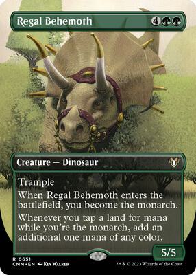 Regal Behemoth (Borderless) card from Commander Masters