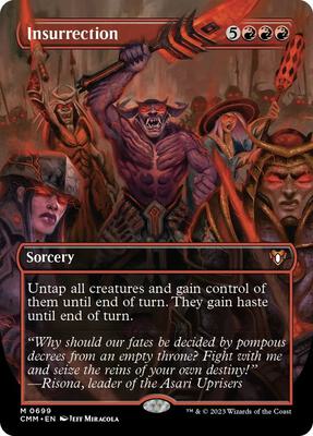 Insurrection (Borderless) card from Commander Masters