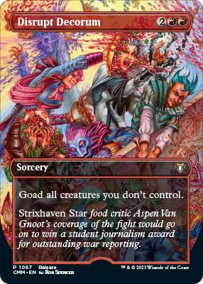 Disrupt Decorum card from Launch Party & Release Event Promos