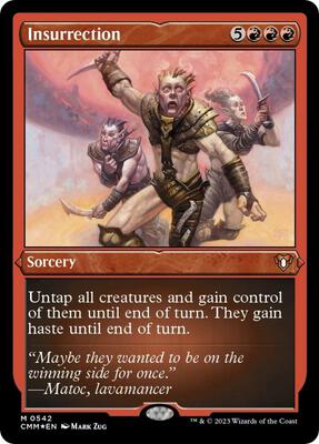 Insurrection (Foil Etched) card from Commander Masters