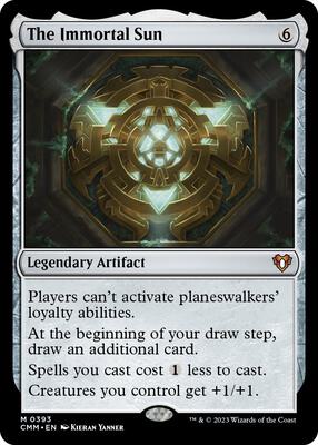 The Immortal Sun card from Commander Masters