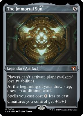 The Immortal Sun (Foil Etched) card from Commander Masters