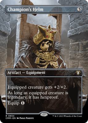 Champion's Helm (Borderless) card from Commander Masters