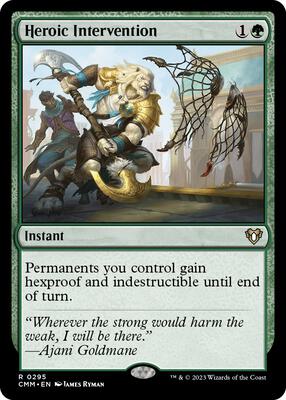Heroic Intervention card from Commander Masters