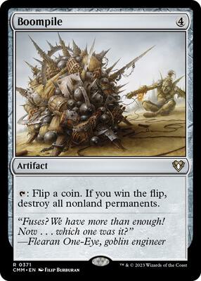Boompile card from Commander Masters