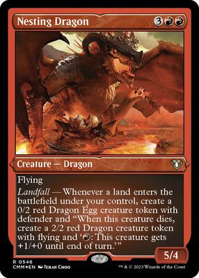 Nesting Dragon (Foil Etched) card from Commander Masters