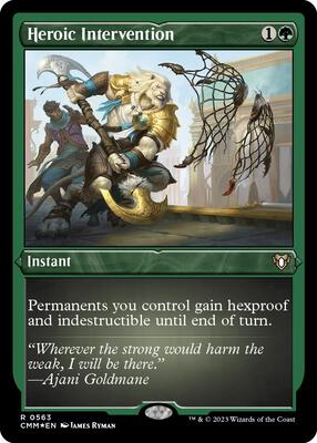 Heroic Intervention (Foil Etched) card from Commander Masters
