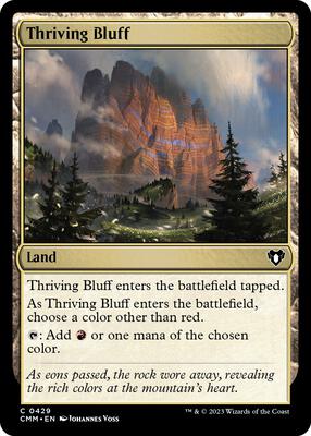 Thriving Bluff card from Commander Masters