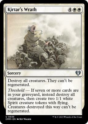 Kirtar's Wrath card from Commander Masters