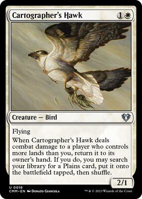 Cartographer's Hawk card from Commander Masters