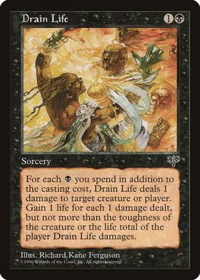 Drain Life card from Mirage