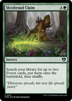 Skyshroud Claim card from Commander Masters