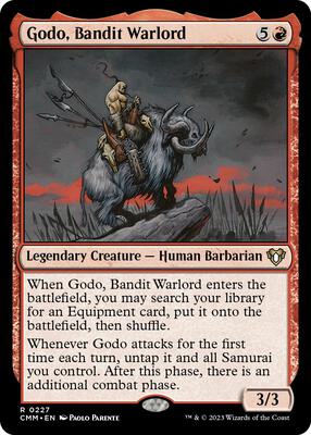 Godo, Bandit Warlord card from Commander Masters