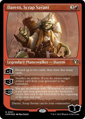 Daretti, Scrap Savant (Foil Etched) card from Commander Masters