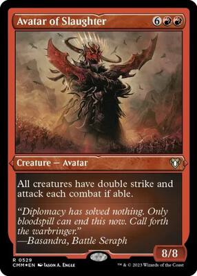 Avatar of Slaughter (Foil Etched) card from Commander Masters
