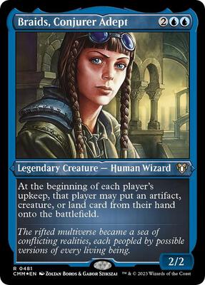 Braids, Conjurer Adept (Foil Etched) card from Commander Masters