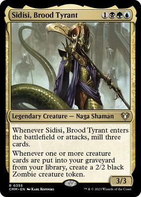 Sidisi, Brood Tyrant card from Commander Masters