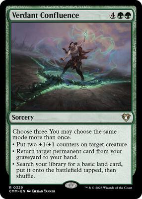 Verdant Confluence card from Commander Masters