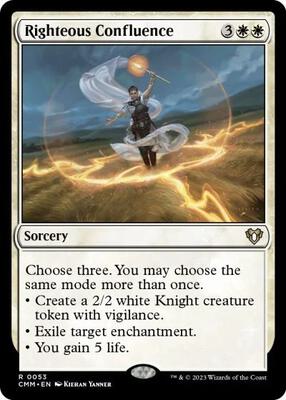 Righteous Confluence card from Commander Masters
