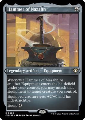 Hammer of Nazahn (Foil Etched) card from Commander Masters