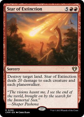 Star of Extinction card from Commander Masters