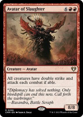 Avatar of Slaughter card from Commander Masters