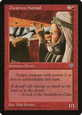 Dwarven Nomad card from Mirage