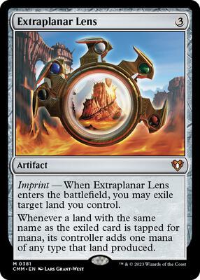 Extraplanar Lens card from Commander Masters
