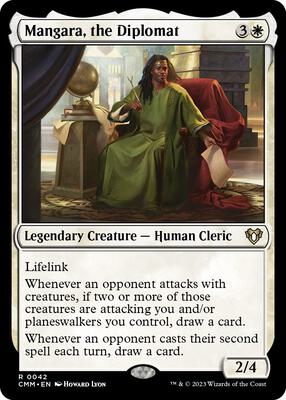 Mangara, the Diplomat card from Commander Masters