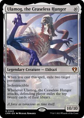 Ulamog, the Ceaseless Hunger card from Commander Masters