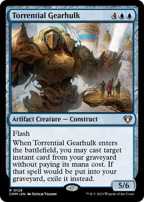 Torrential Gearhulk card from Commander Masters